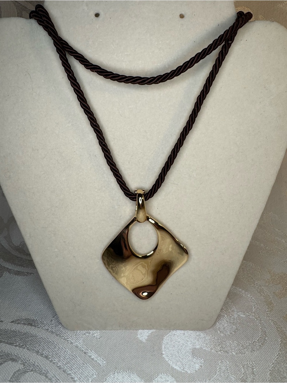 New Premier Designs Gold-Tone Geometric Pendant Necklace